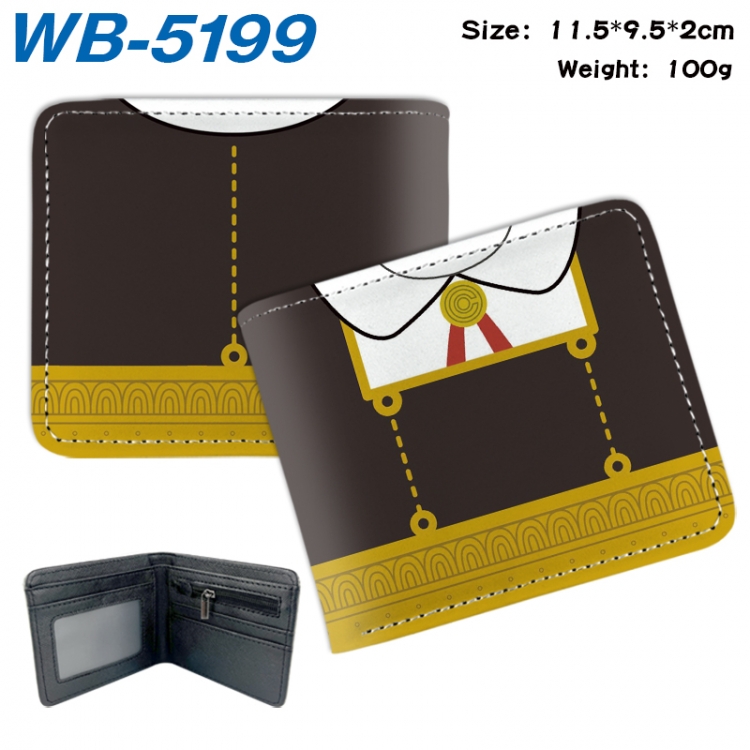 SPY×FAMILY Animation color PU leather half fold wallet 11.5X9X2CM  WB-5199A