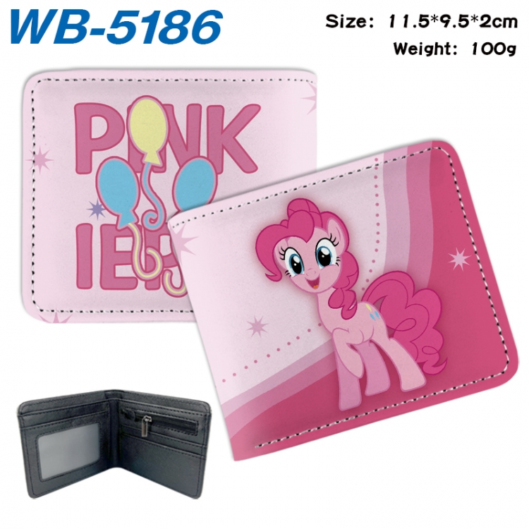 My Little Pony Animation color PU leather half fold wallet 11.5X9X2CM WB-5186A