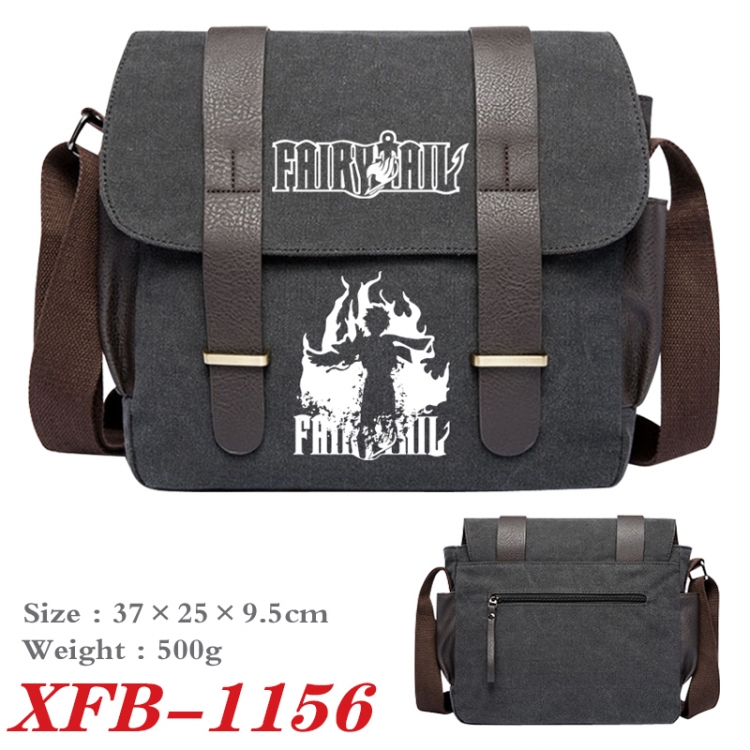 Fairy tail Anime double belt new canvas shoulder bag single shoulder bag 37X25X9.5cm  XFB-1156