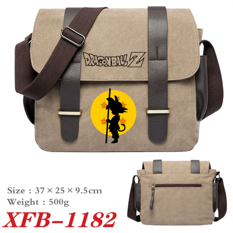 DRAGON BALL Anime double belt new canvas shoulder bag single shoulder bag 37X25X9.5cm XFB-1182