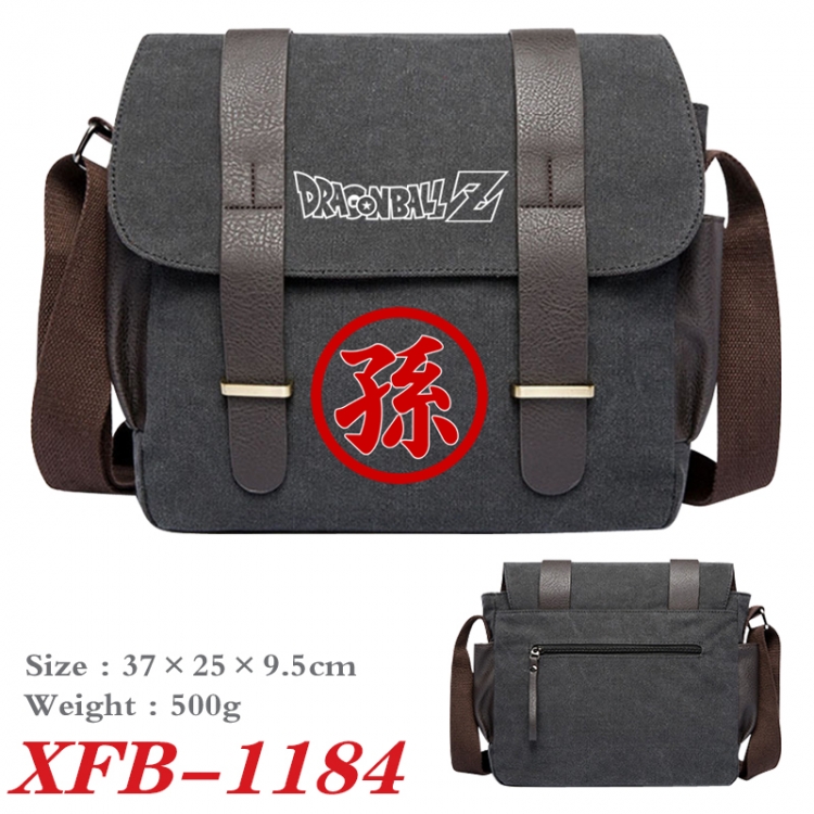 DRAGON BALL Anime double belt new canvas shoulder bag single shoulder bag 37X25X9.5cm  XFB-1184