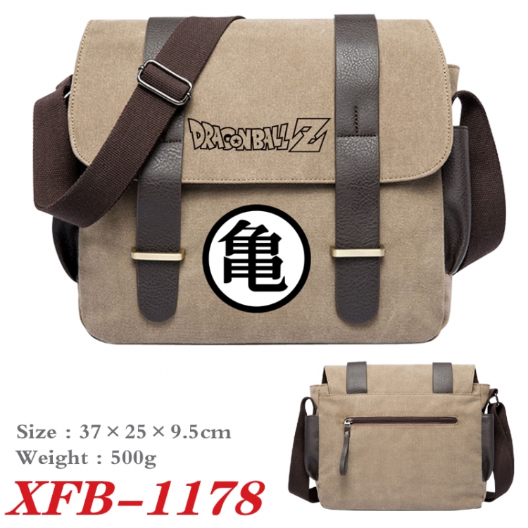 DRAGON BALL Anime double belt new canvas shoulder bag single shoulder bag 37X25X9.5cm XFB-1178