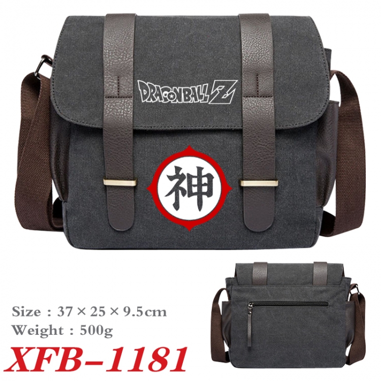 DRAGON BALL Anime double belt new canvas shoulder bag single shoulder bag 37X25X9.5cm XFB-1181