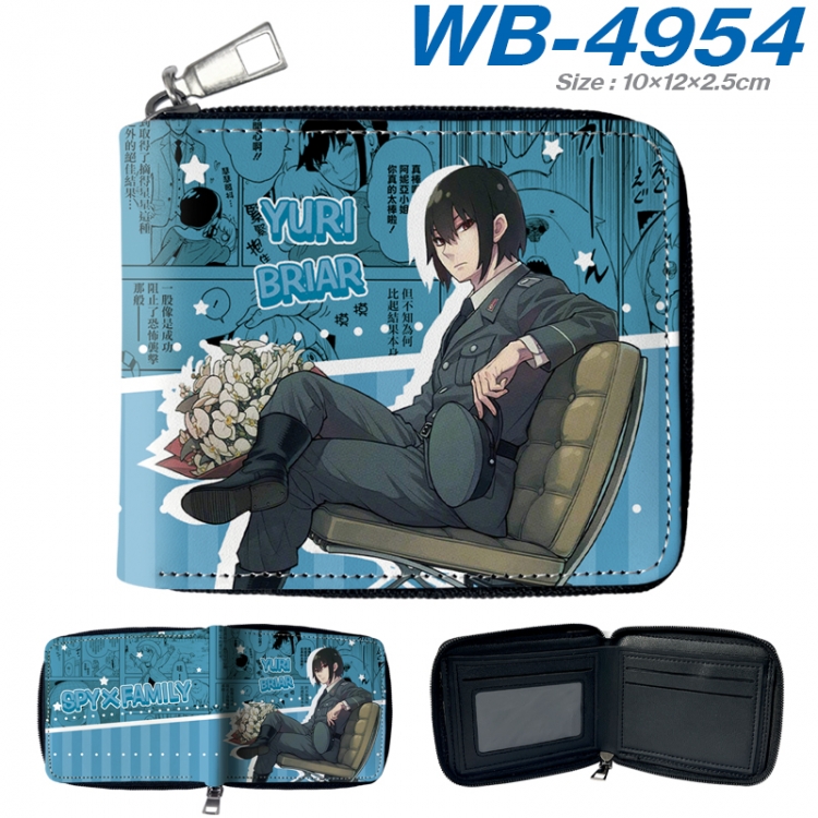 SPY×FAMILY Anime Full Color Short All Inclusive Zipper Wallet 10x12x2.5cm  WB-4954A