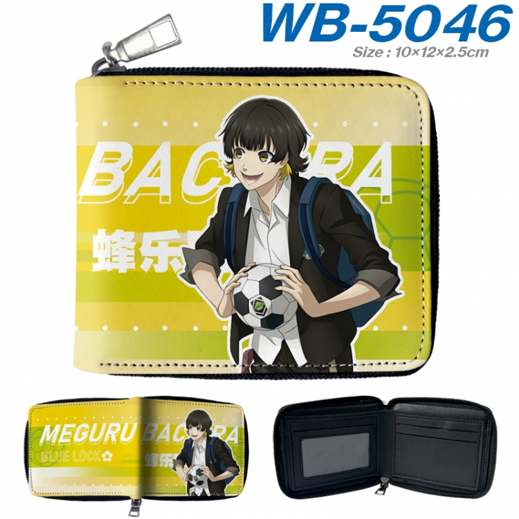 BLUE LOCK Anime Full Color Short All Inclusive Zipper Wallet 10x12x2.5cm  WB-5046A