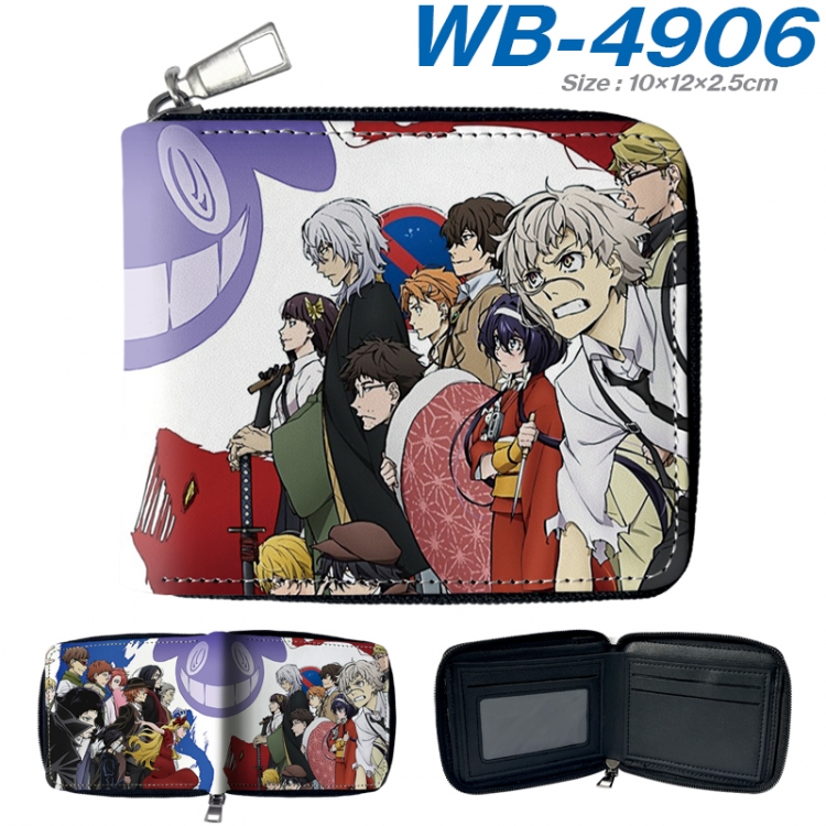 Bungo Stray Dogs Anime Full Color Short All Inclusive Zipper Wallet 10x12x2.5cm  WB-4906A