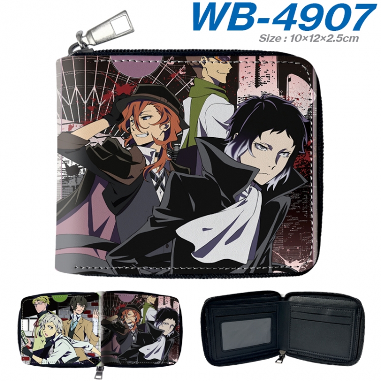 Bungo Stray Dogs Anime Full Color Short All Inclusive Zipper Wallet 10x12x2.5cm WB-4907A