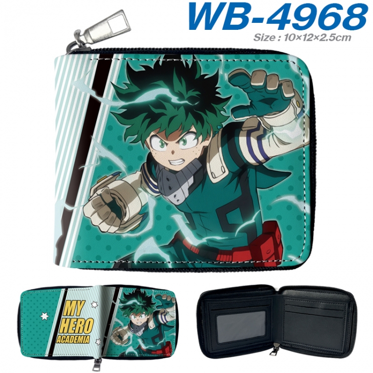 My Hero Academia Anime Full Color Short All Inclusive Zipper Wallet 10x12x2.5cm WB-4968A
