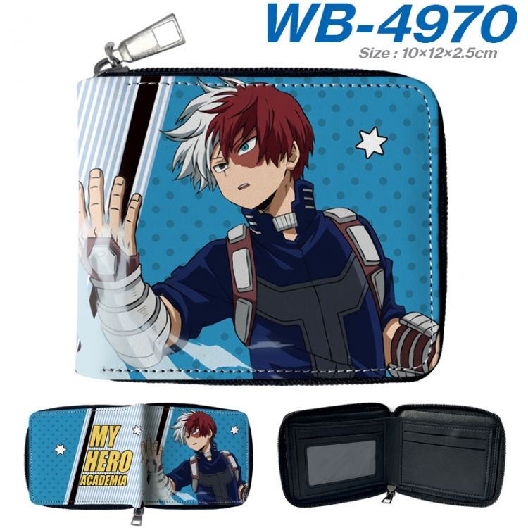 My Hero Academia Anime Full Color Short All Inclusive Zipper Wallet 10x12x2.5cm WB-4970A