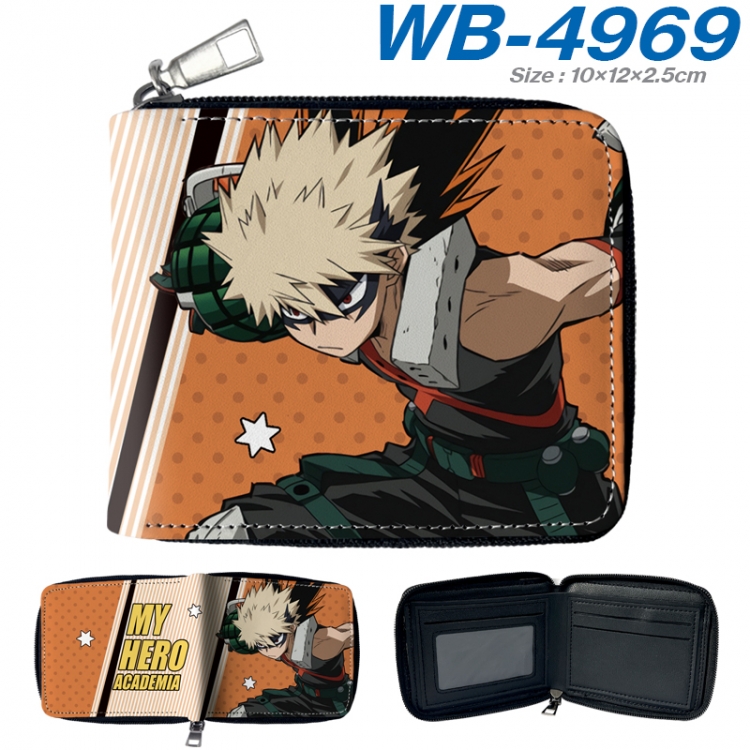 My Hero Academia Anime Full Color Short All Inclusive Zipper Wallet 10x12x2.5cm  WB-4969A