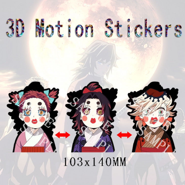 Demon Slayer Kimets 3D HD variable map car computer animation stickers price for 2 pcs  DS-34