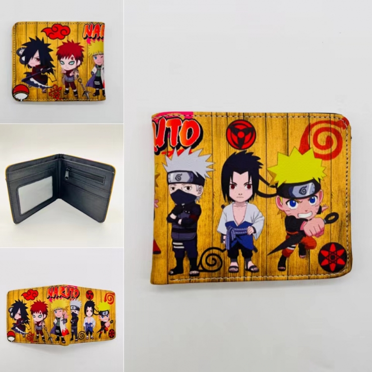 Naruto Full color Two fold short card case wallet 11X9.5CM