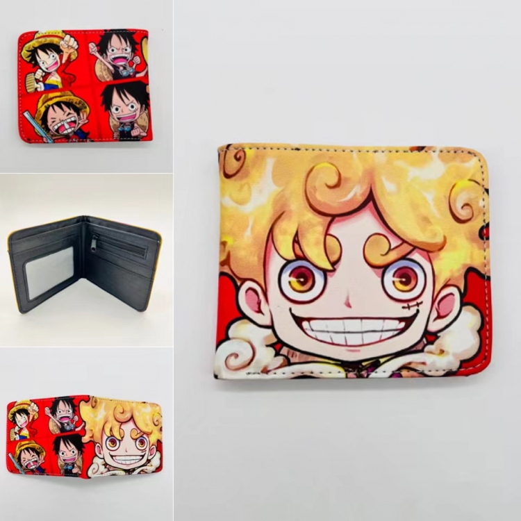 One Piece Full color Two fold short card case wallet 11X9.5CM