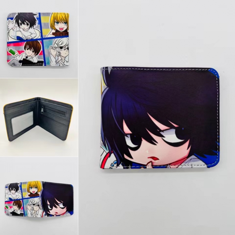 Death note Full color Two fold short card case wallet 11X9.5CM