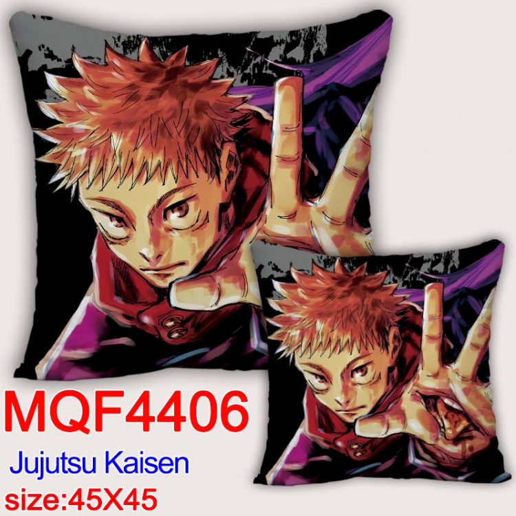 Jujutsu Kaisen Anime square full-color pillow cushion 45X45CM NO FILLING MQF-4406