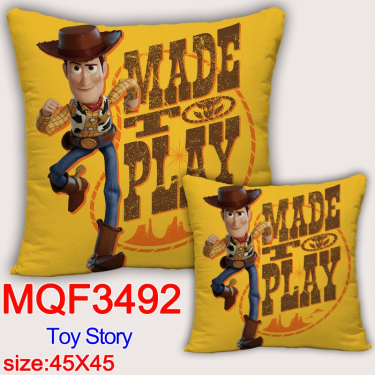 Toy Story Anime square full-color pillow cushion 45X45CM NO FILLING  MQF-3492