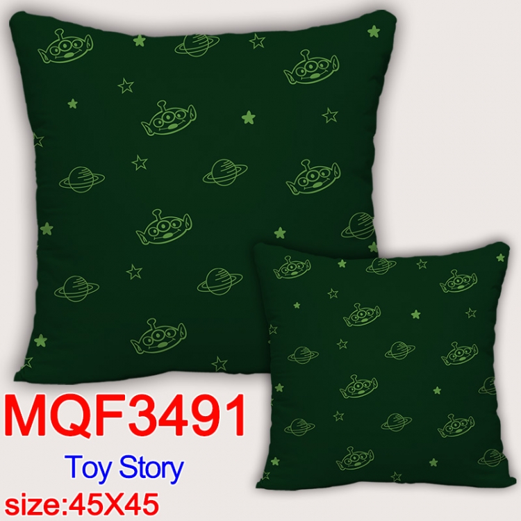 Toy Story Anime square full-color pillow cushion 45X45CM NO FILLING MQF-3491