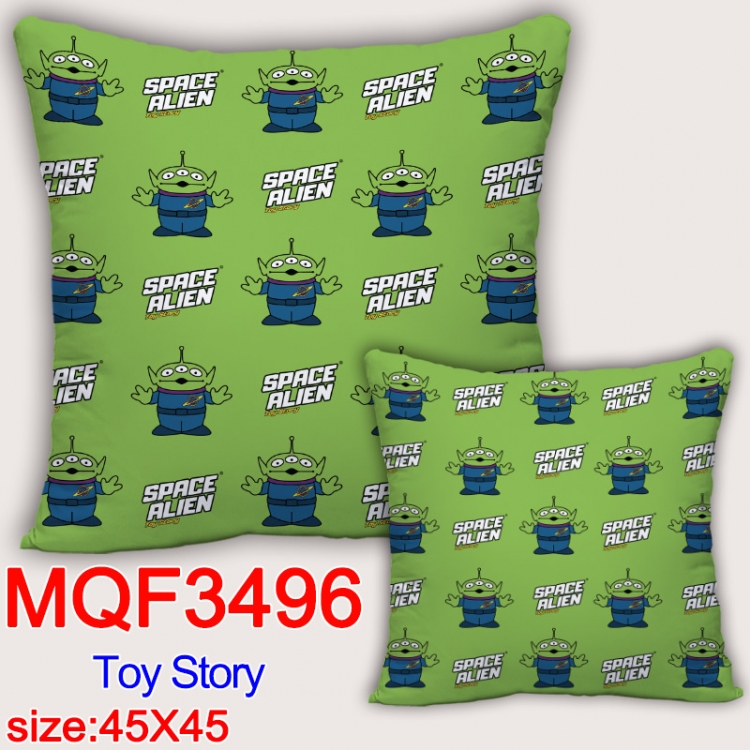 Toy Story Anime square full-color pillow cushion 45X45CM NO FILLING MQF-3496