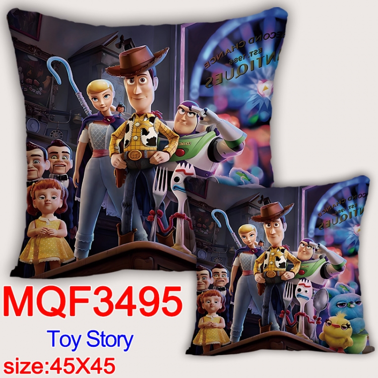 Toy Story Anime square full-color pillow cushion 45X45CM NO FILLING MQF-3495