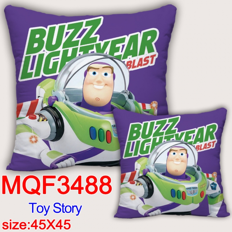 Toy Story Anime square full-color pillow cushion 45X45CM NO FILLING MQF-3488