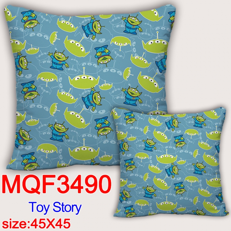 Toy Story Anime square full-color pillow cushion 45X45CM NO FILLING MQF-3490