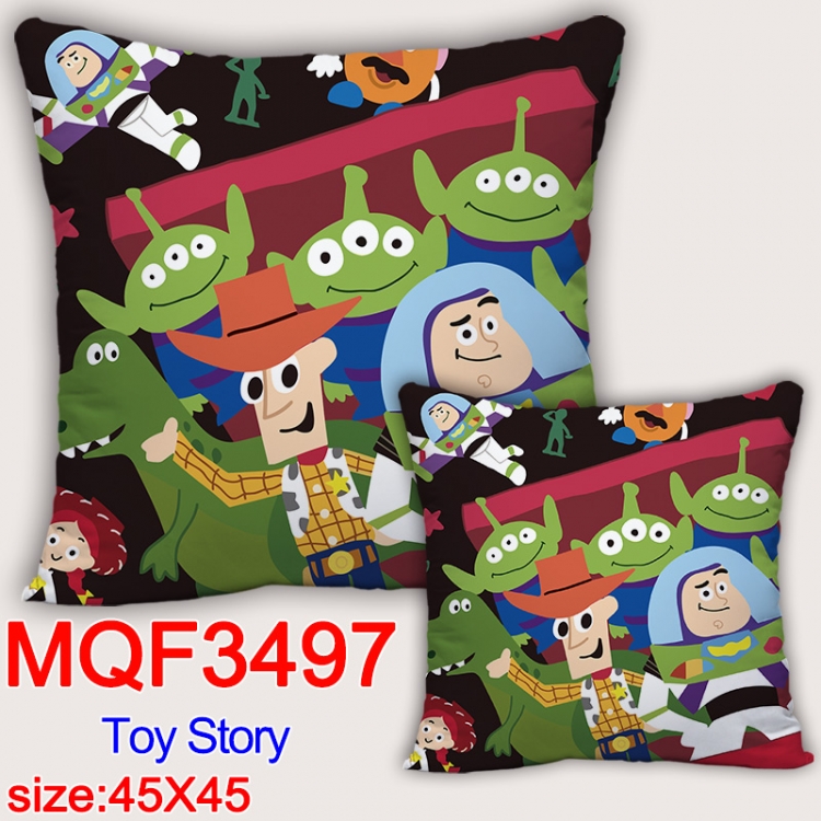 Toy Story Anime square full-color pillow cushion 45X45CM NO FILLING  MQF-3497