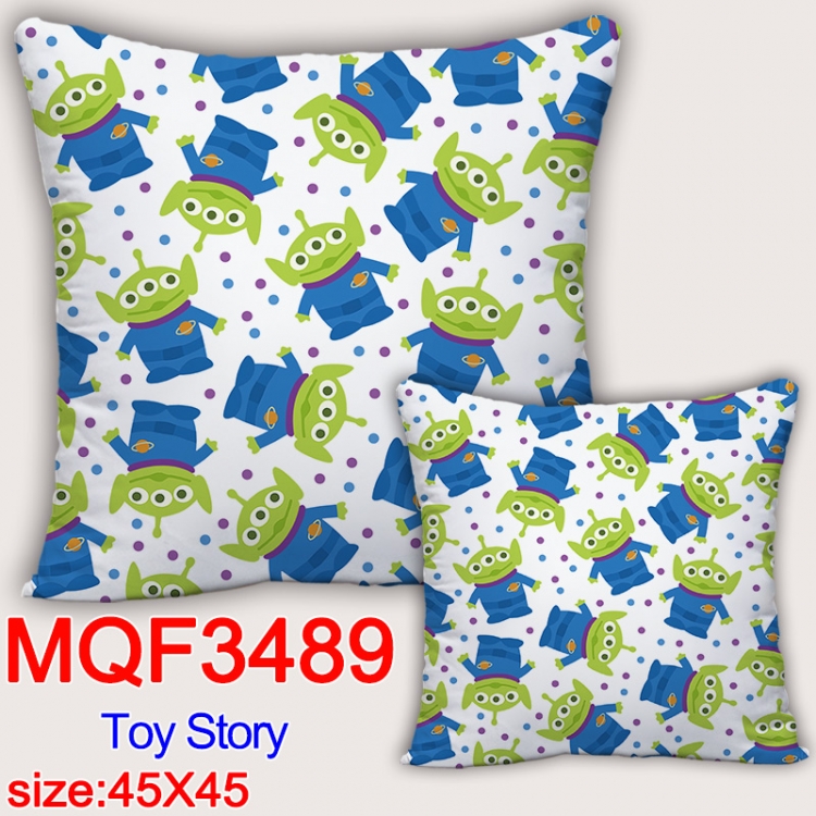 Toy Story Anime square full-color pillow cushion 45X45CM NO FILLING  MQF-3489