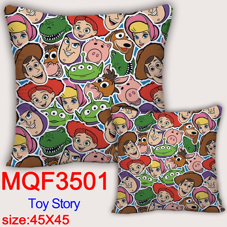 Toy Story Anime square full-color pillow cushion 45X45CM NO FILLING MQF-3501