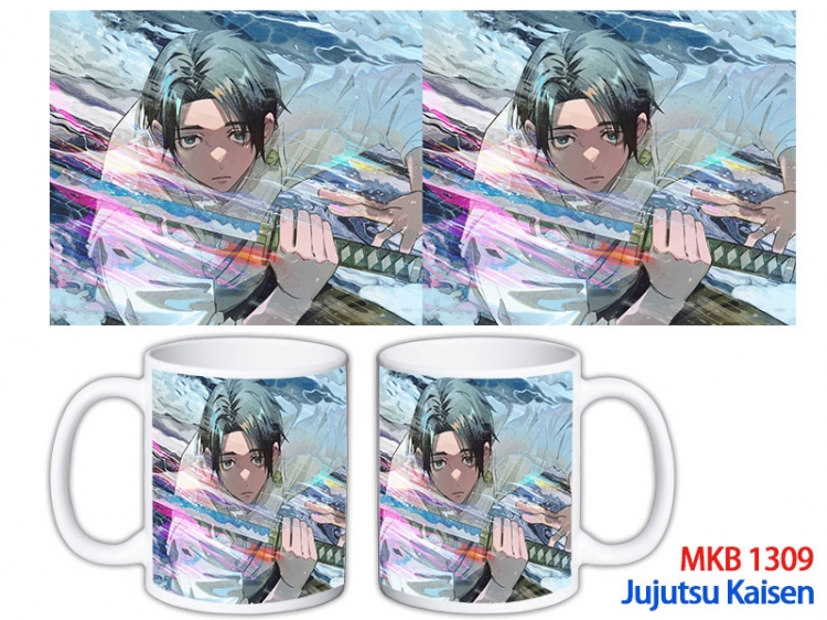 Jujutsu Kaisen Anime color printing ceramic mug cup price for 5 pcs MKB-1309