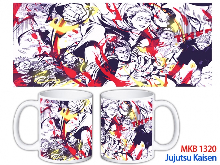 Jujutsu Kaisen Anime color printing ceramic mug cup price for 5 pcs MKB-1320