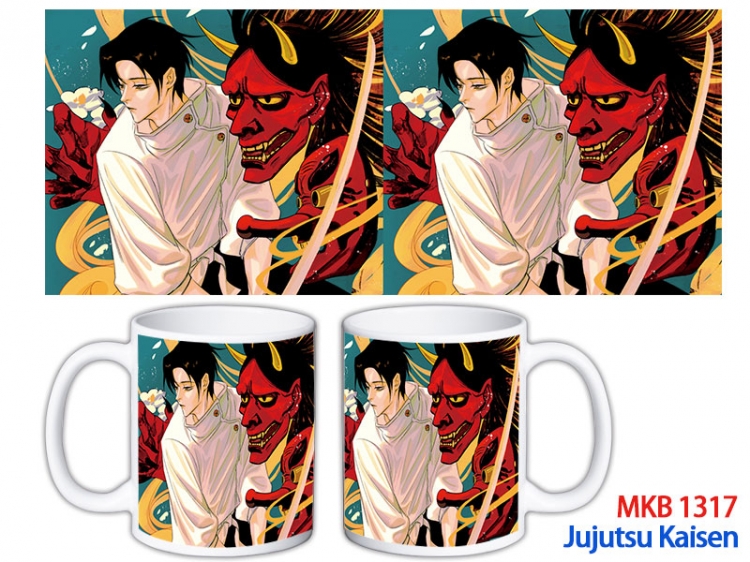 Jujutsu Kaisen Anime color printing ceramic mug cup price for 5 pcs MKB-1317