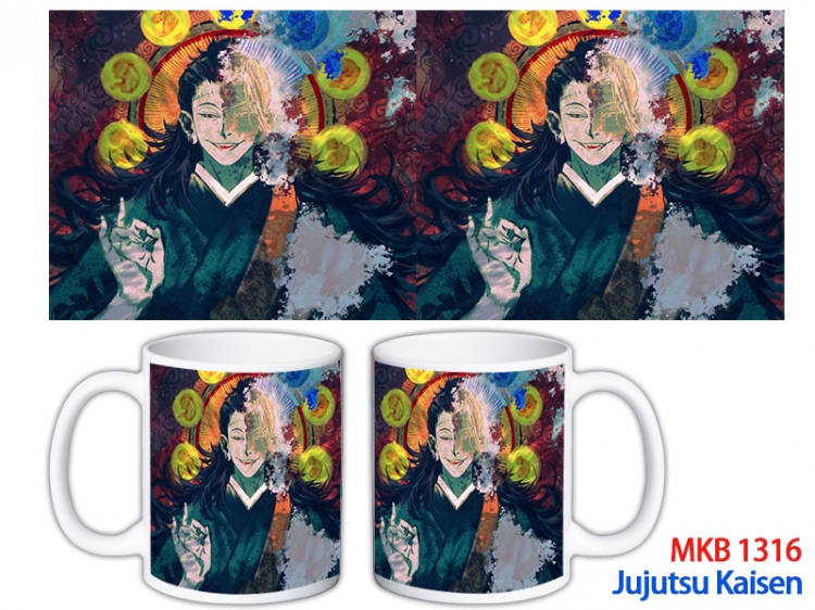 Jujutsu Kaisen Anime color printing ceramic mug cup price for 5 pcs MKB-1316