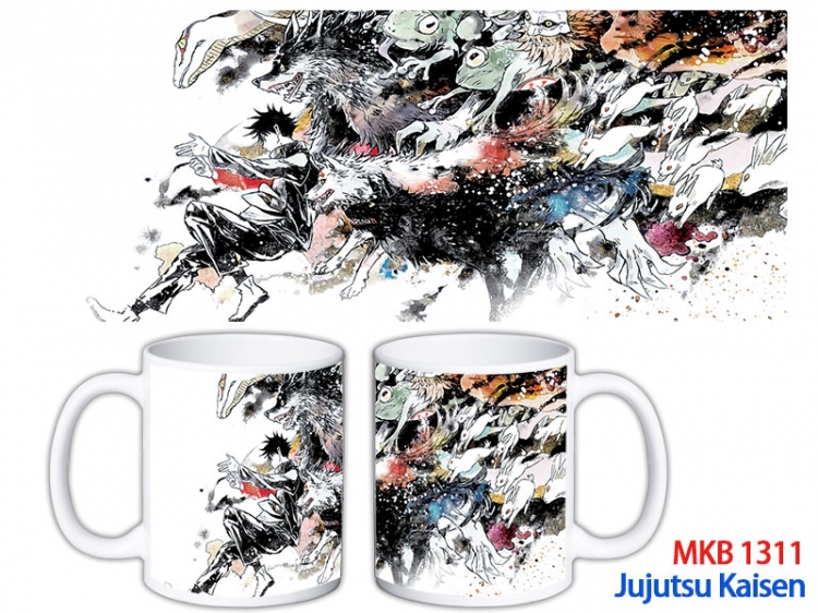 Jujutsu Kaisen Anime color printing ceramic mug cup price for 5 pcs MKB-1311