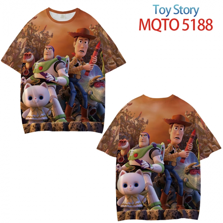 Toy Story Full color printed short sleeve T-shirt from XXS to 4XL MQTO 5188