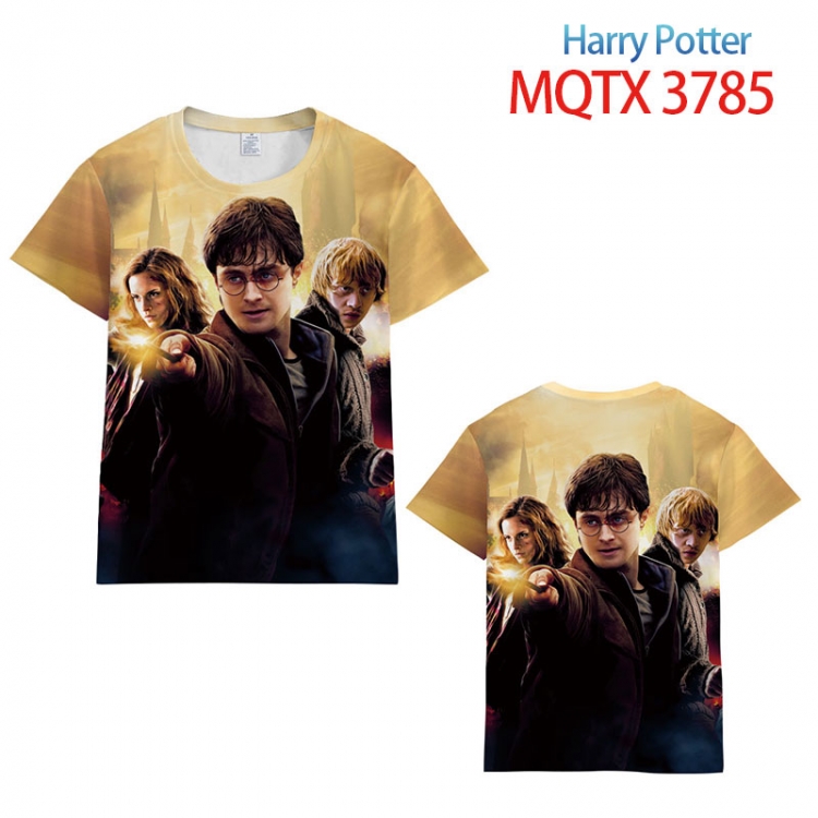 Harry Potter full color printed short-sleeved T-shirt from 2XS to 5XL MQTX-3785