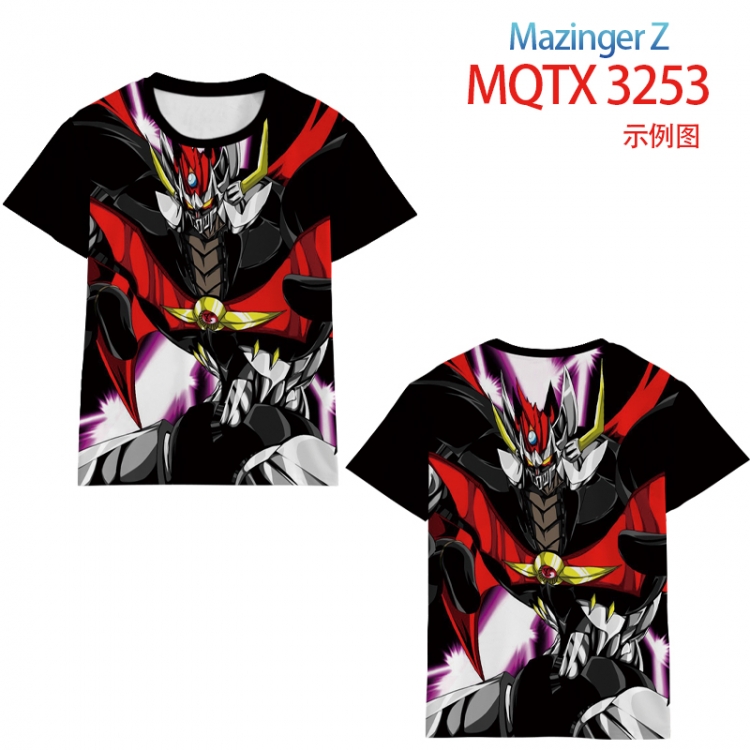 Mazinger-Z full color printed short-sleeved T-shirt from 2XS to 5XL MQTX 3253
