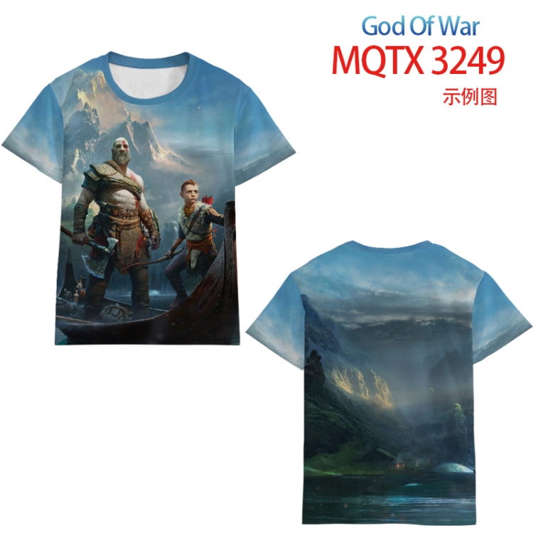God Of War full color printed short-sleeved T-shirt from 2XS to 5XL MQTX 3249