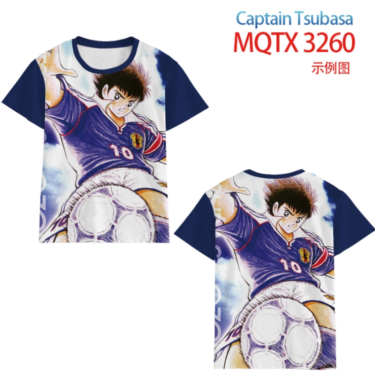 Footballfull color printed short-sleeved T-shirt from 2XS to 5XL MQTX 3260