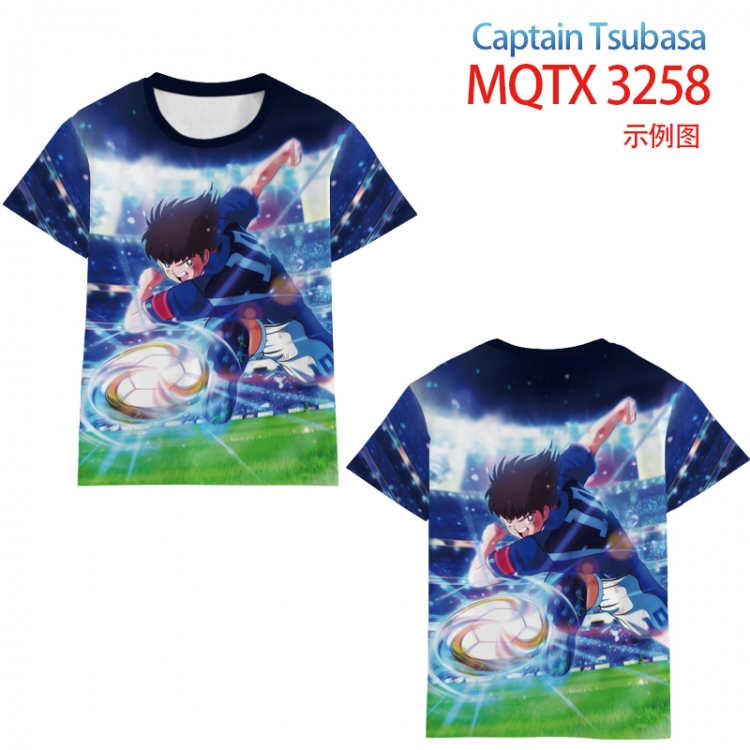 Footballfull color printed short-sleeved T-shirt from 2XS to 5XL MQTX 3258