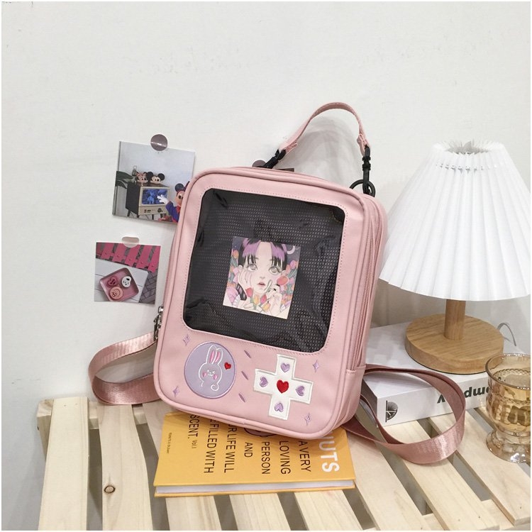 Funny Game Machine Bag Translucent Backpack Cute Personality Soft Bag 22X27X7CM price for 2 pcs