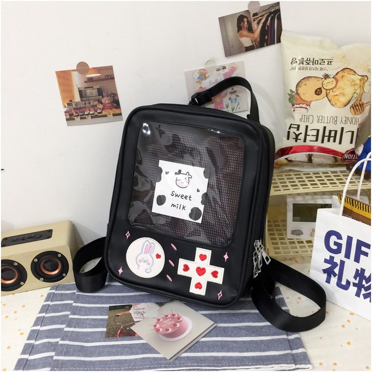 Funny Game Machine Bag Translucent Backpack Cute Personality Soft Bag 22X27X7CM price for 2 pcs