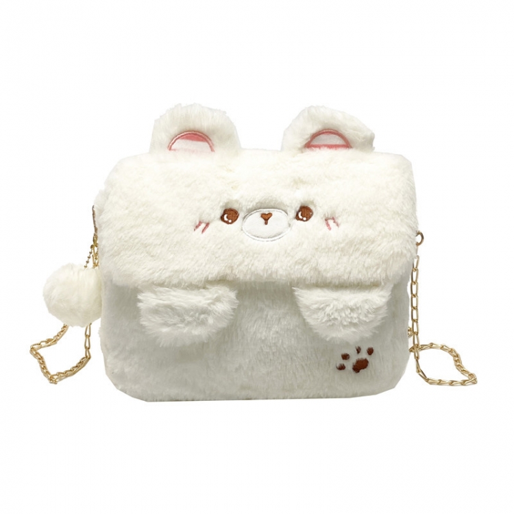 Large capacity shoulder bag chain plush doll bag cute storage bag price for 2 pcs