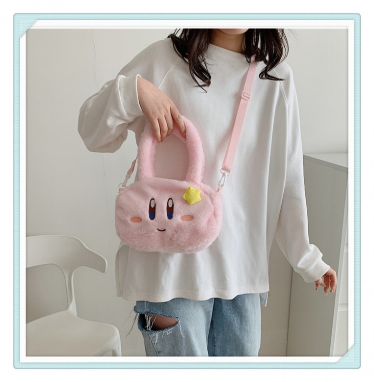 Kirby Plush shoulder bag cartoon shoulder bag storage bag price for 3 pcs style A