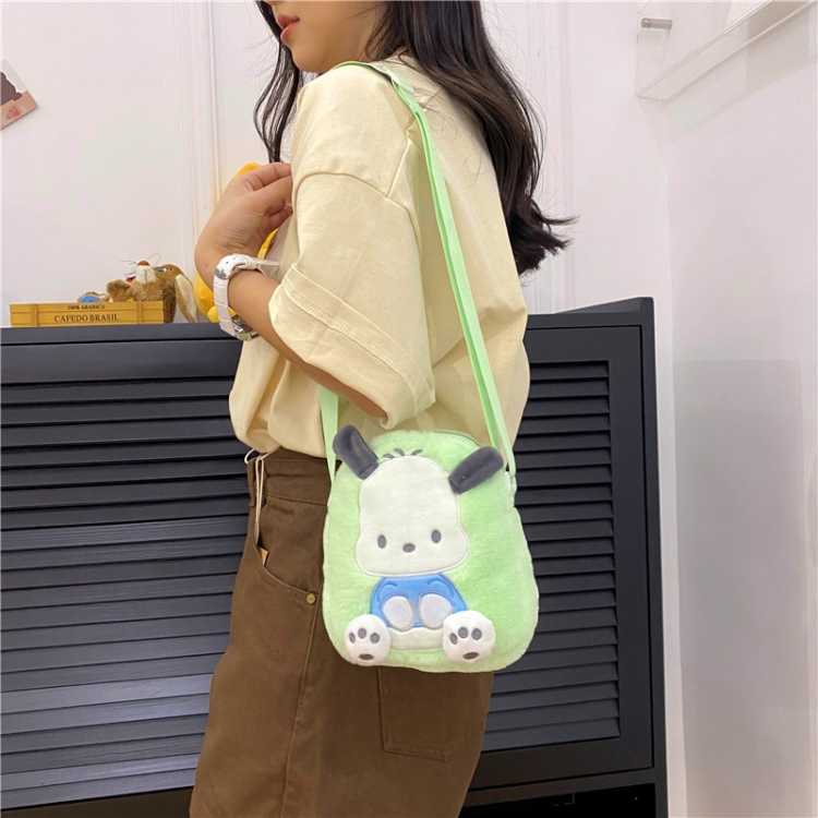 Sanrio Student shoulder bag cute girl plush bag price for 3 pcs