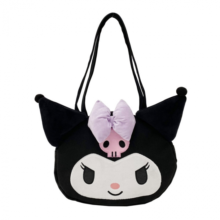 Sanrio Large Capacity Canvas Bag Girl One Shoulder Backpack Classroom Handbag price for 3 pcs