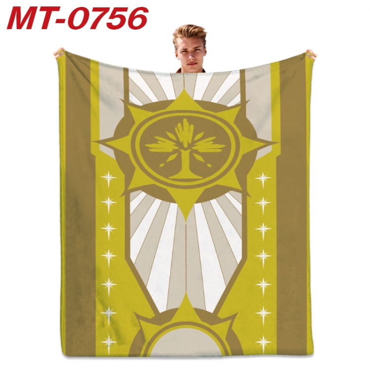 Honkai: Star Rail  Anime flannel blanket air conditioner quilt double-sided printing 100x135cm  MT-0756