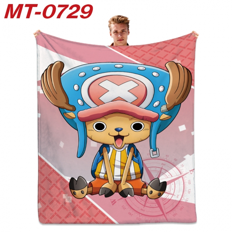 One Piece  Anime flannel blanket air conditioner quilt double-sided printing 100x135cm MT-0729