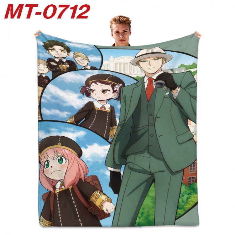 SPY×FAMILY  Anime flannel blanket air conditioner quilt double-sided printing 100x135cm MT-0712