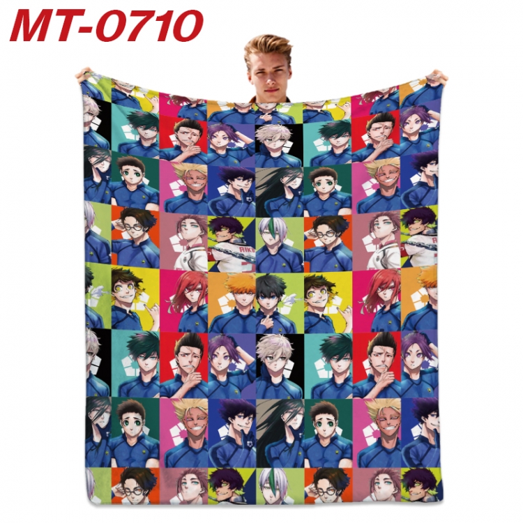 BLUE LOCK   Anime flannel blanket air conditioner quilt double-sided printing 100x135cm MT-0710