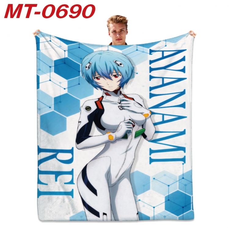 EVA  Anime flannel blanket air conditioner quilt double-sided printing 100x135cm MT-0690
